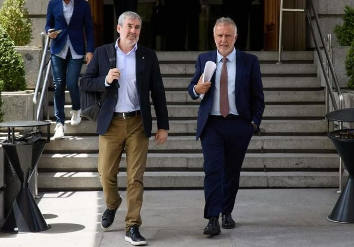 Fernando Clavijo y Ángel Víctor Torres.