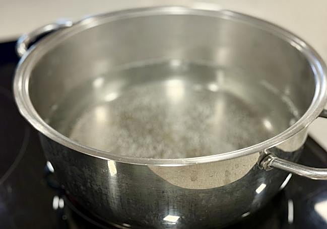 Llevaremos el agua a hervor suave