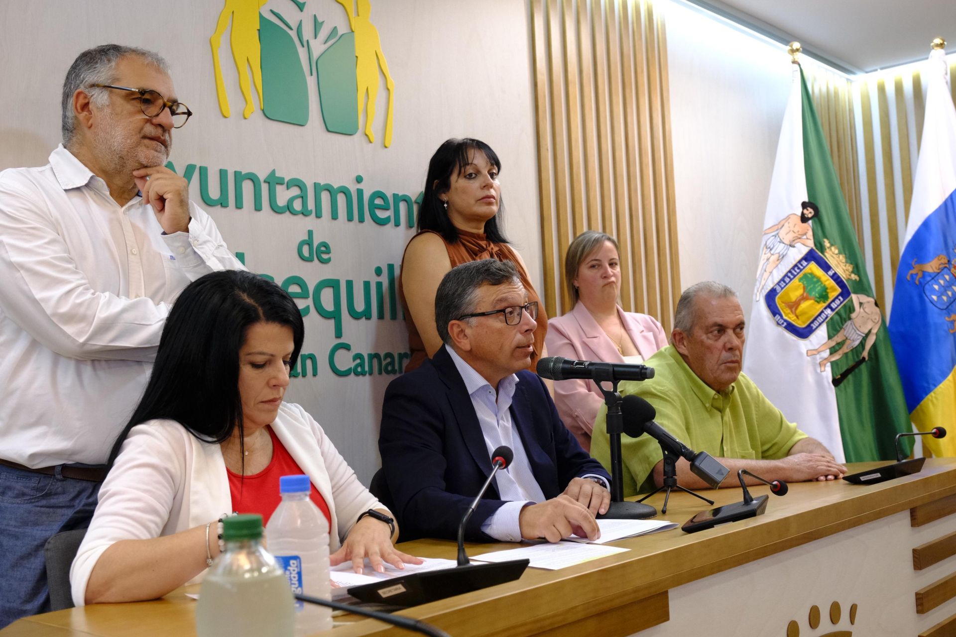 La reacción del grupo de gobierno de Valsequillo a la moción de censura, en imágenes