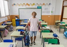 Ángel Lupión, maestro malagueño estabilizado en Canarias.