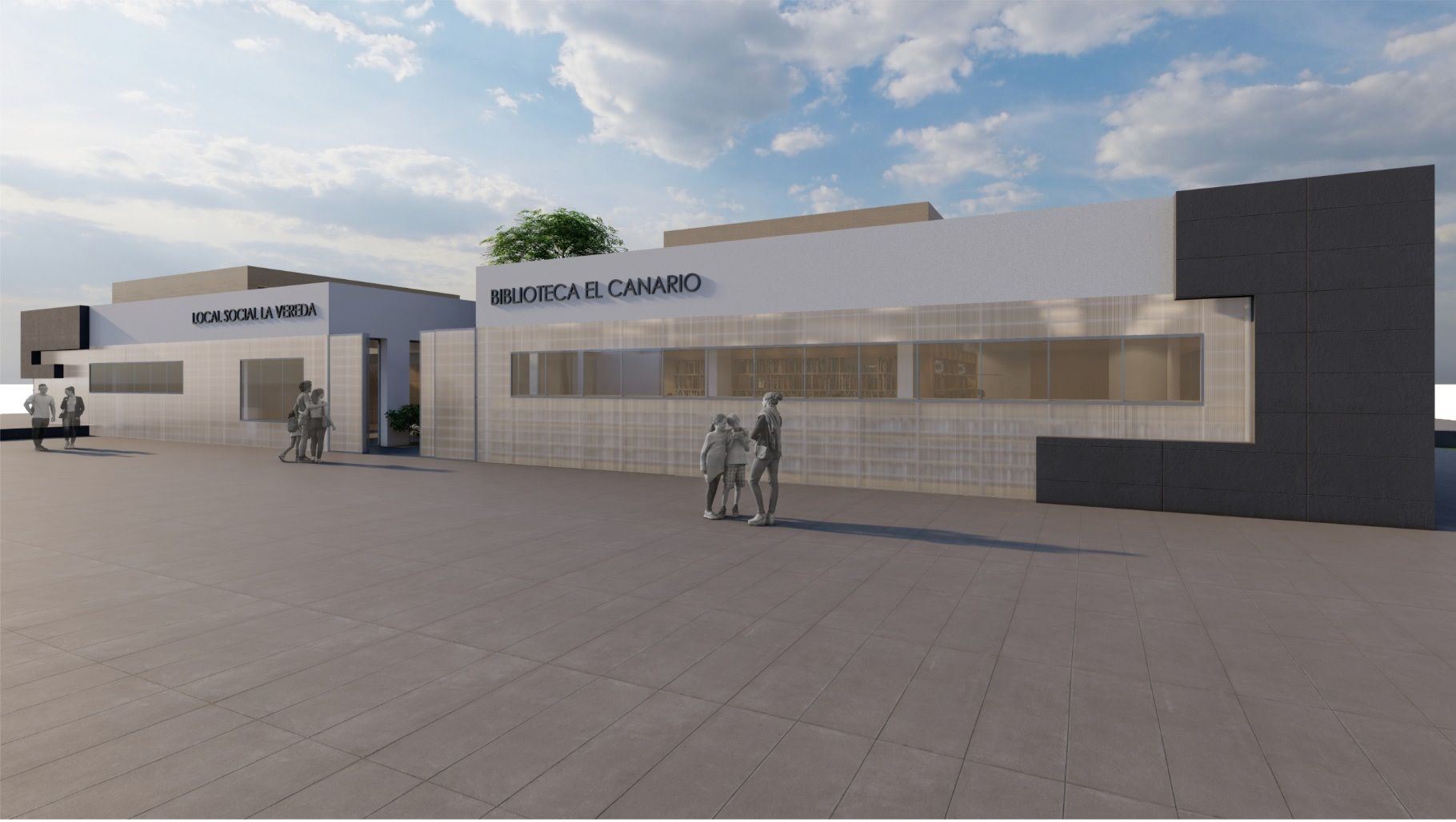 Infografía del nuevo centro sociocultural.