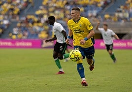 Lukovic, durante el partido del domingo ante el Racing de Santander.