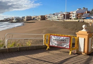 Las playas teldenses de Melenara, Salinetas y Aguadulce continúan cerradas