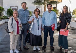 Grupo socialista en el Ayuntamiento de Telde.