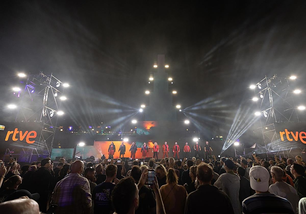 Momento del Winter Pride en Maspalomas.