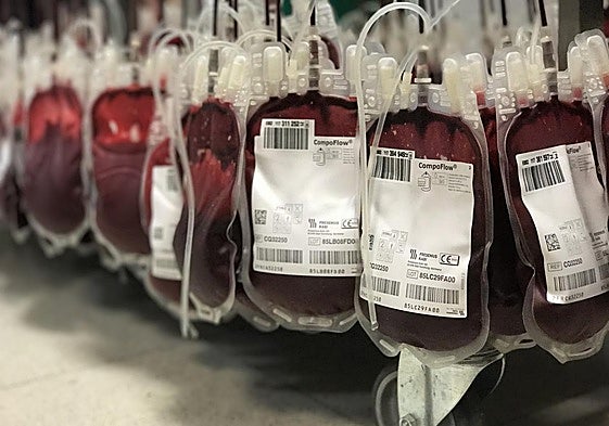 Donación de sangre.