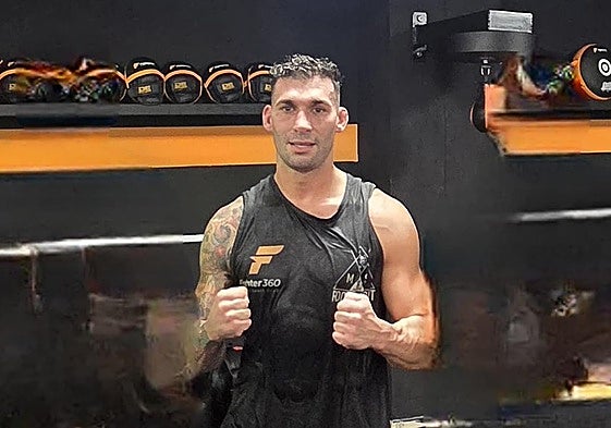 Alcorac Caballero, tras una sesión de entrenamiento en el Fighter 360 en Telde.