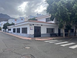 Estado actual del centro de mayores de Agaete.