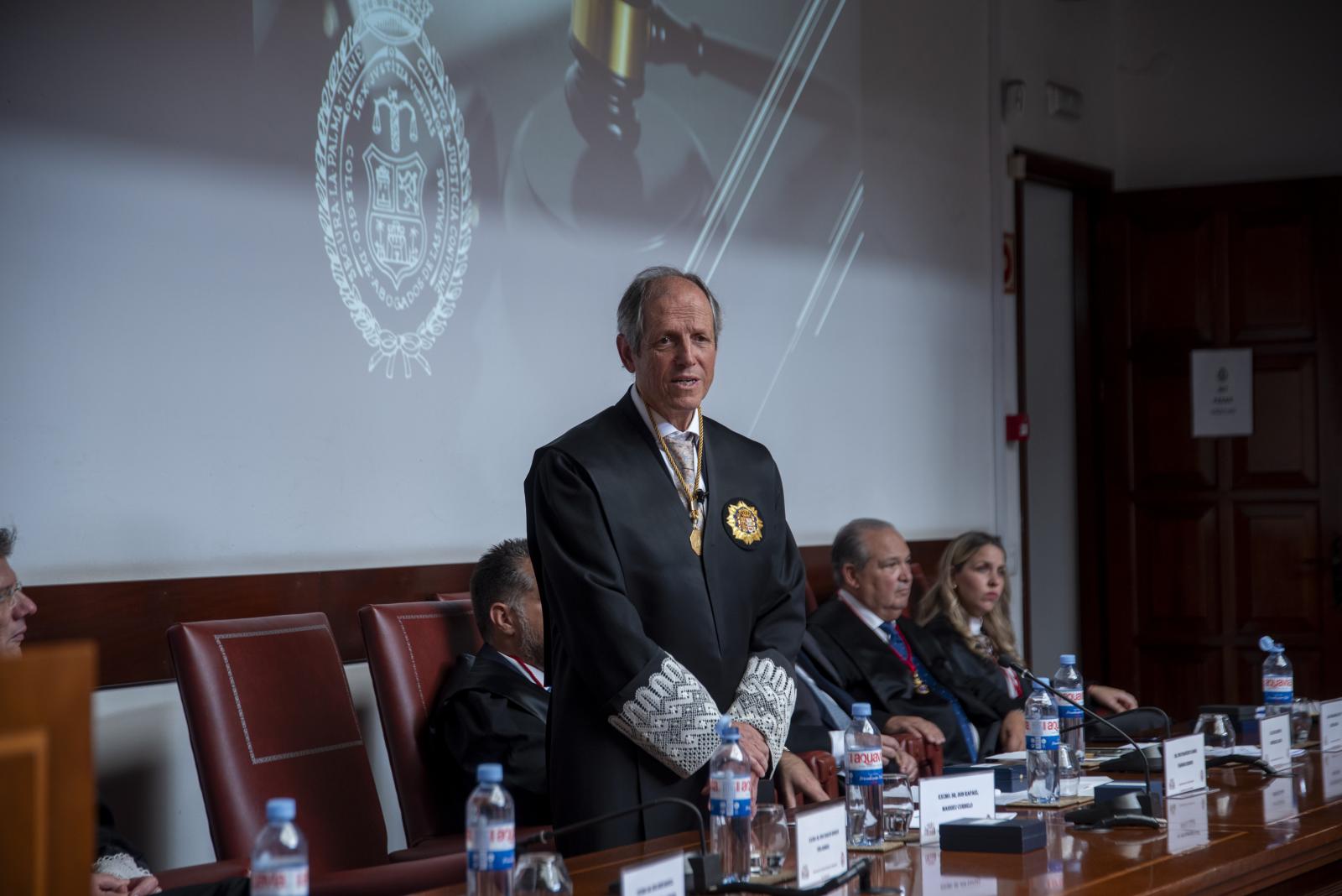Rafael Massieu Curbelo, decano del Colegio de Las Palmas.