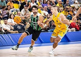 Ricky Rubio y Samar, en el Arena.
