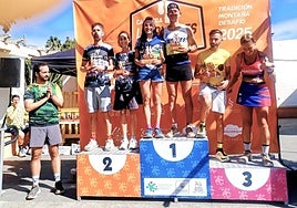 Podio absoluto de la prueba satauteña.
