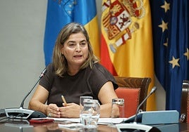 La administradora general de RTVC, María Méndez, en comisión parlamentaria.
