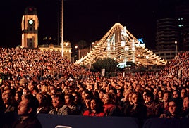 Concierto durante la Navidad en Santa Cruz de Tenerife.