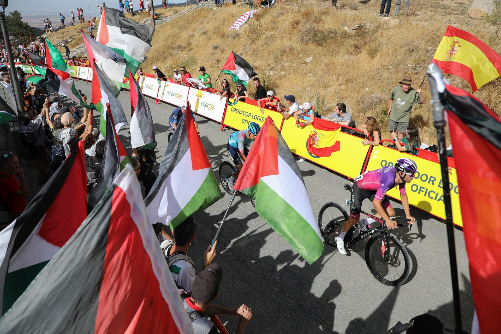Protestas en La Vuelta Ciclista a España 2025.