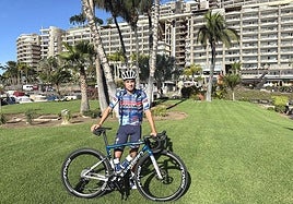 Mikel Landa, en Anfi del Mar.