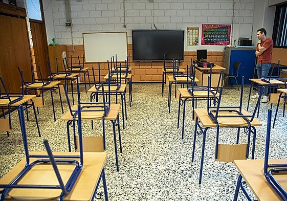 Aula del Colegio Fedeerico García Lorca, en Escaleritas (Las Palmas de Gran Canaria).