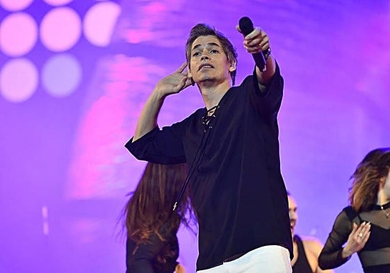 Imagen del concierto que ofreció Carlos Baute en 2023 en el carnaval de Las Palmas de Gran Canaria.