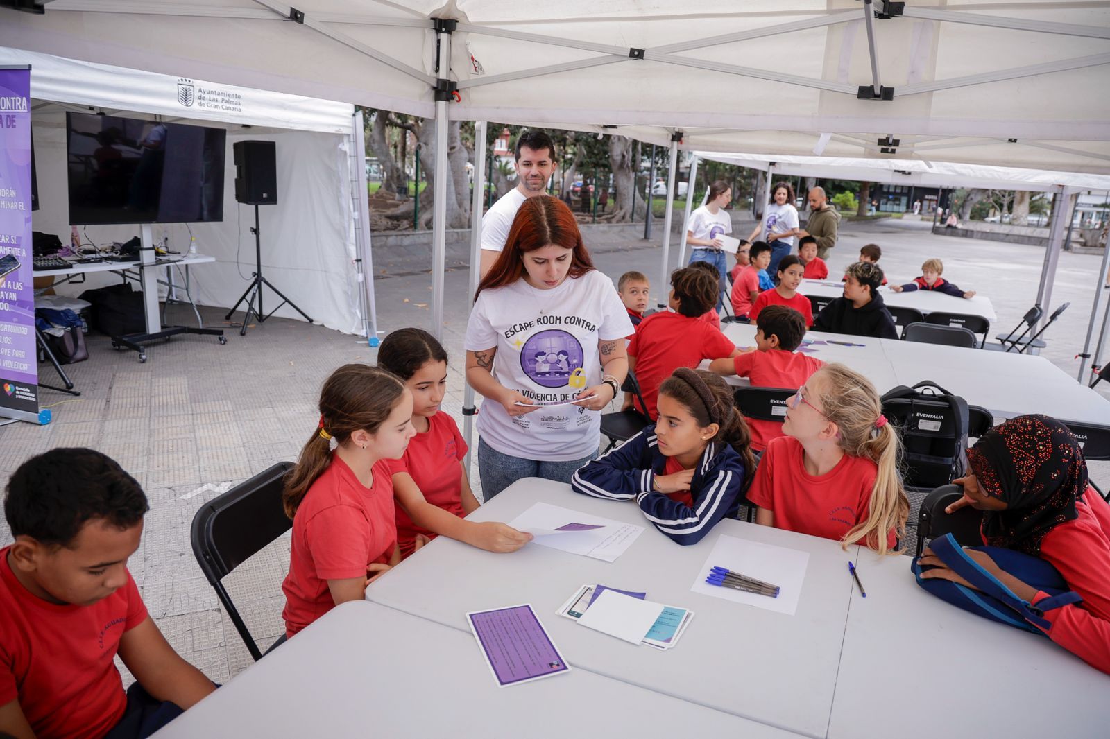 Escape room contra la violencia machista, en imágenes