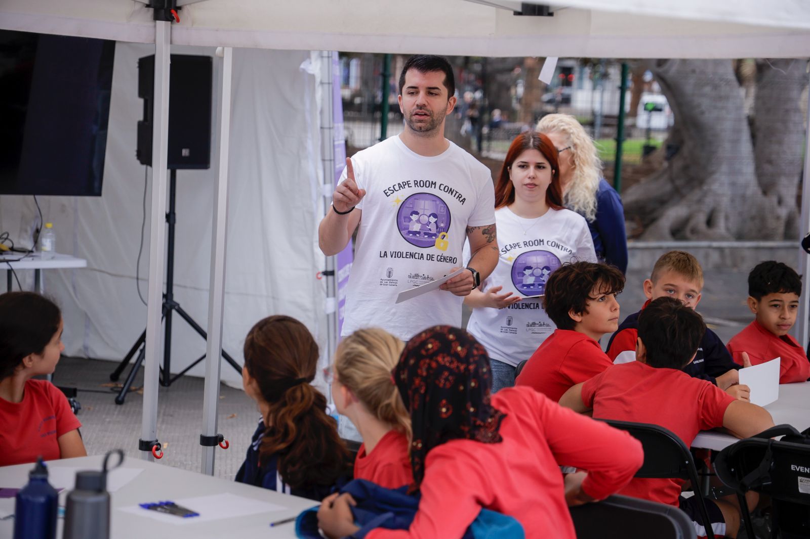 Escape room contra la violencia machista, en imágenes