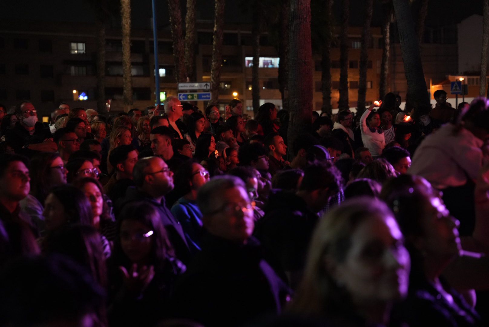 El encendido de las luces de navidad de Las Arenas, en imágenes