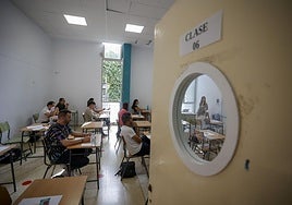 Imagen de archivo de unas oposiciones a Educación Primaria en Las Palmas de Gran Canaria.