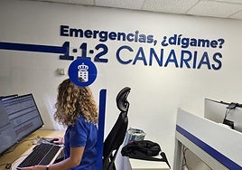 Imagen de archivo de la sala operativa del 1-1-2 Canarias.
