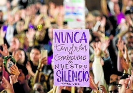 Foto de archivo de una manifestación del 25N en la capital grancanaria.