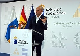 El portavoz del Ejecutivo canario, Alfonso Cabello, este lunes
