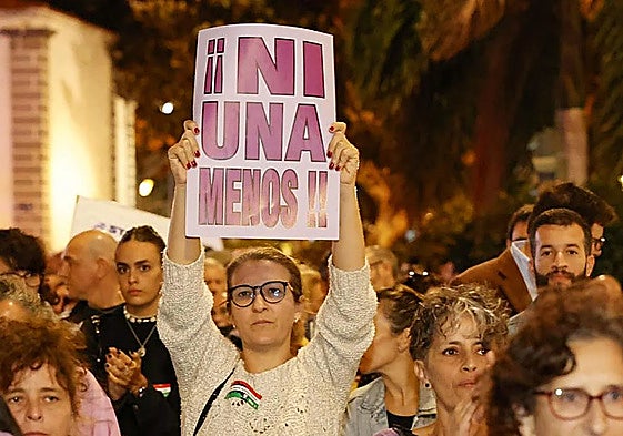 Imagen de archivo de una manifestación por el 25N, contra las violencias machistas, en la capital grancanaria.