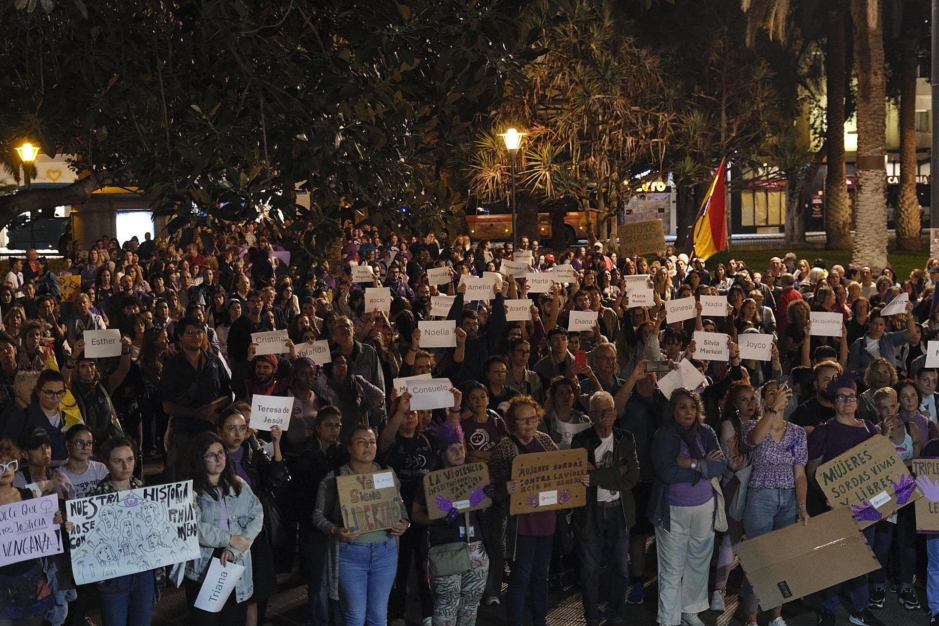 La manifestación del 25N, en imágenes