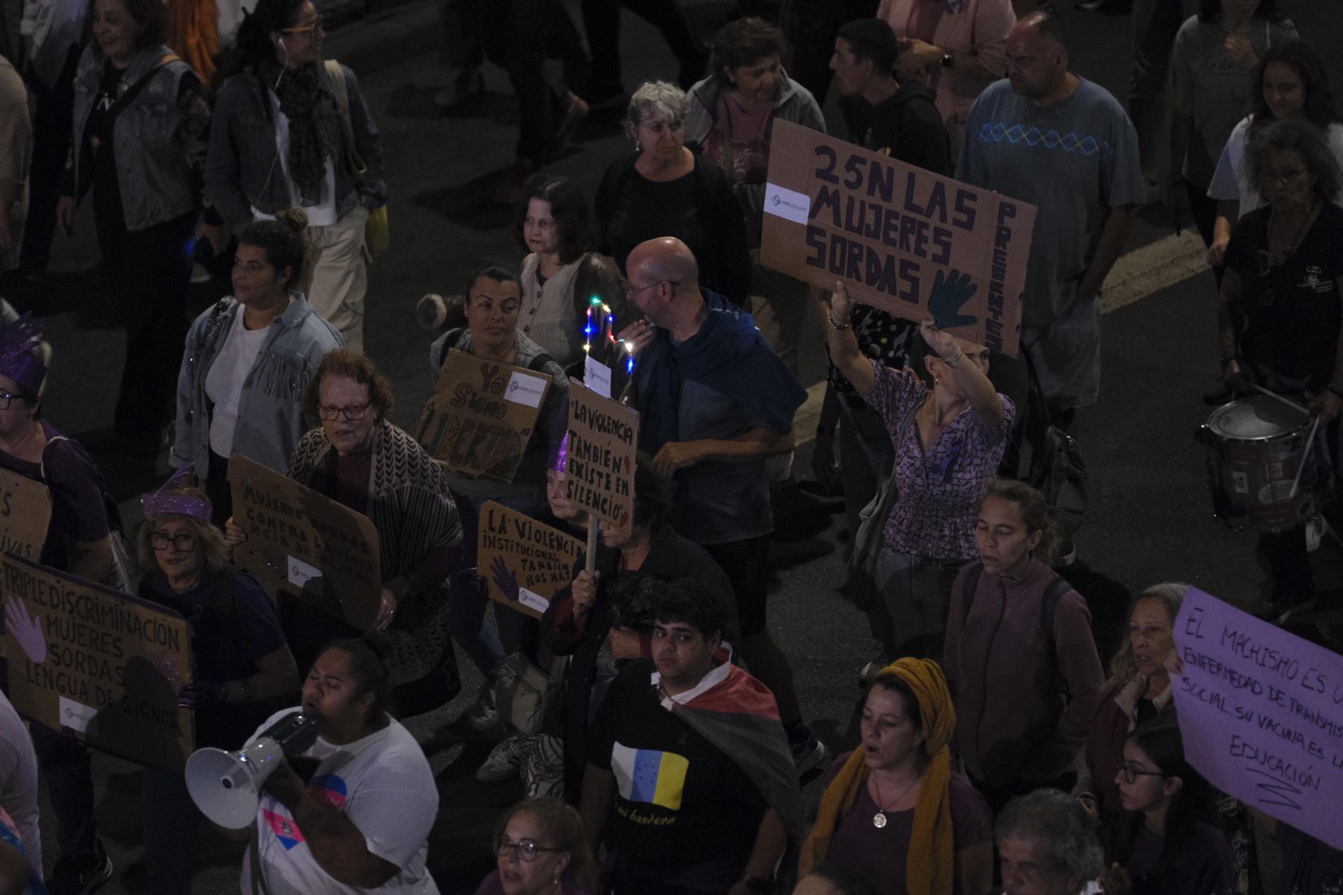 La manifestación del 25N, en imágenes