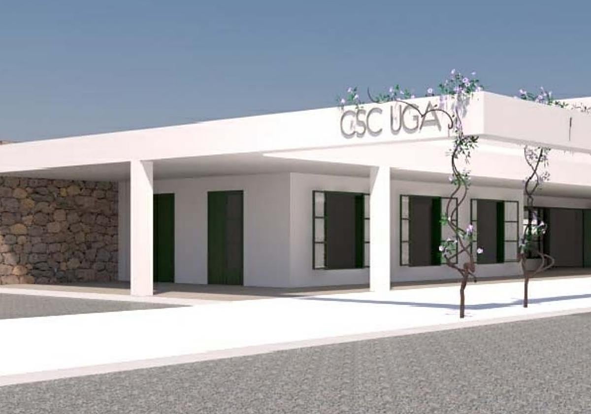 Recreación de parte de la infraestructura que se pretende para Uga.