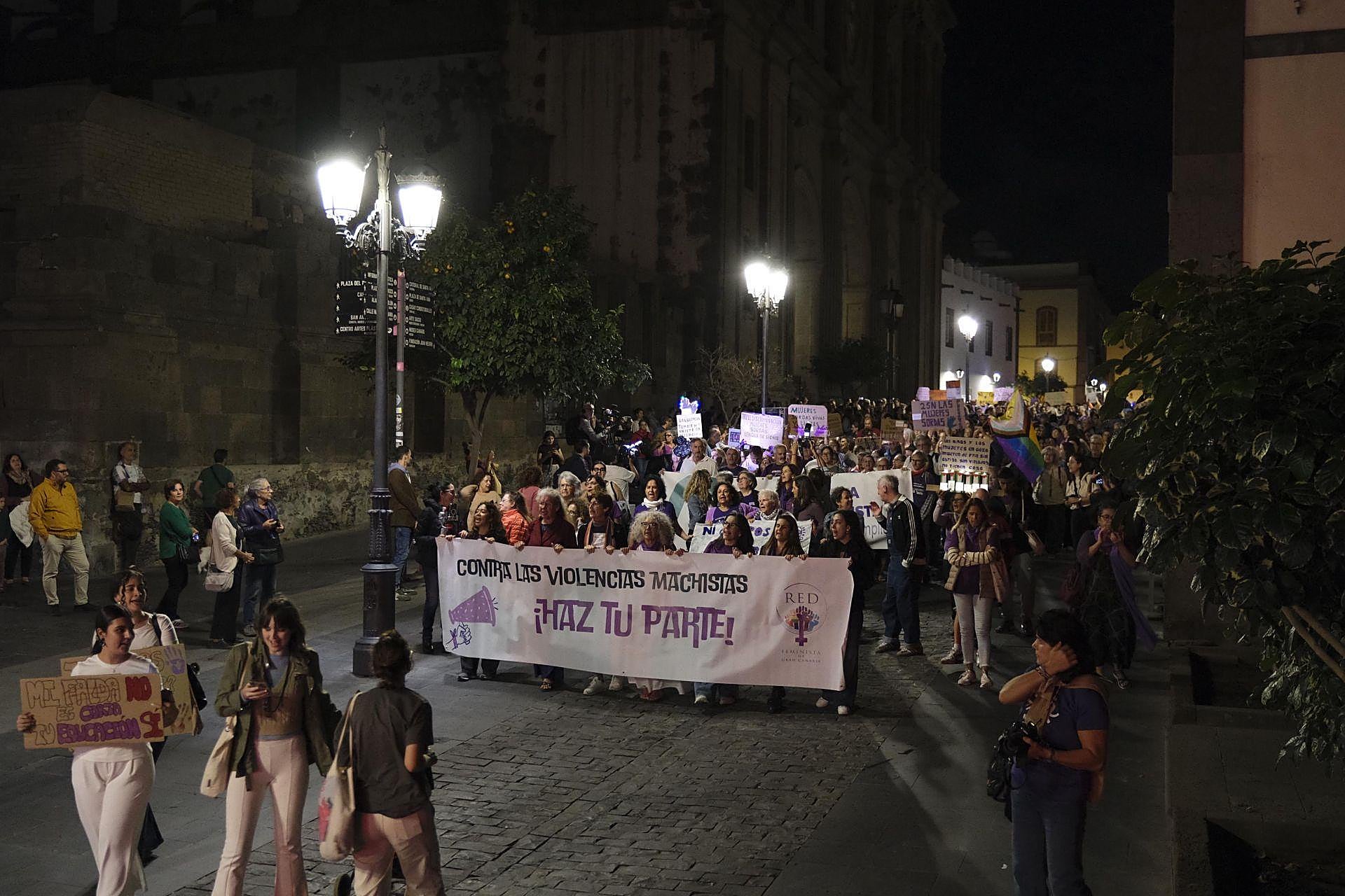 La manifestación del 25N, en imágenes