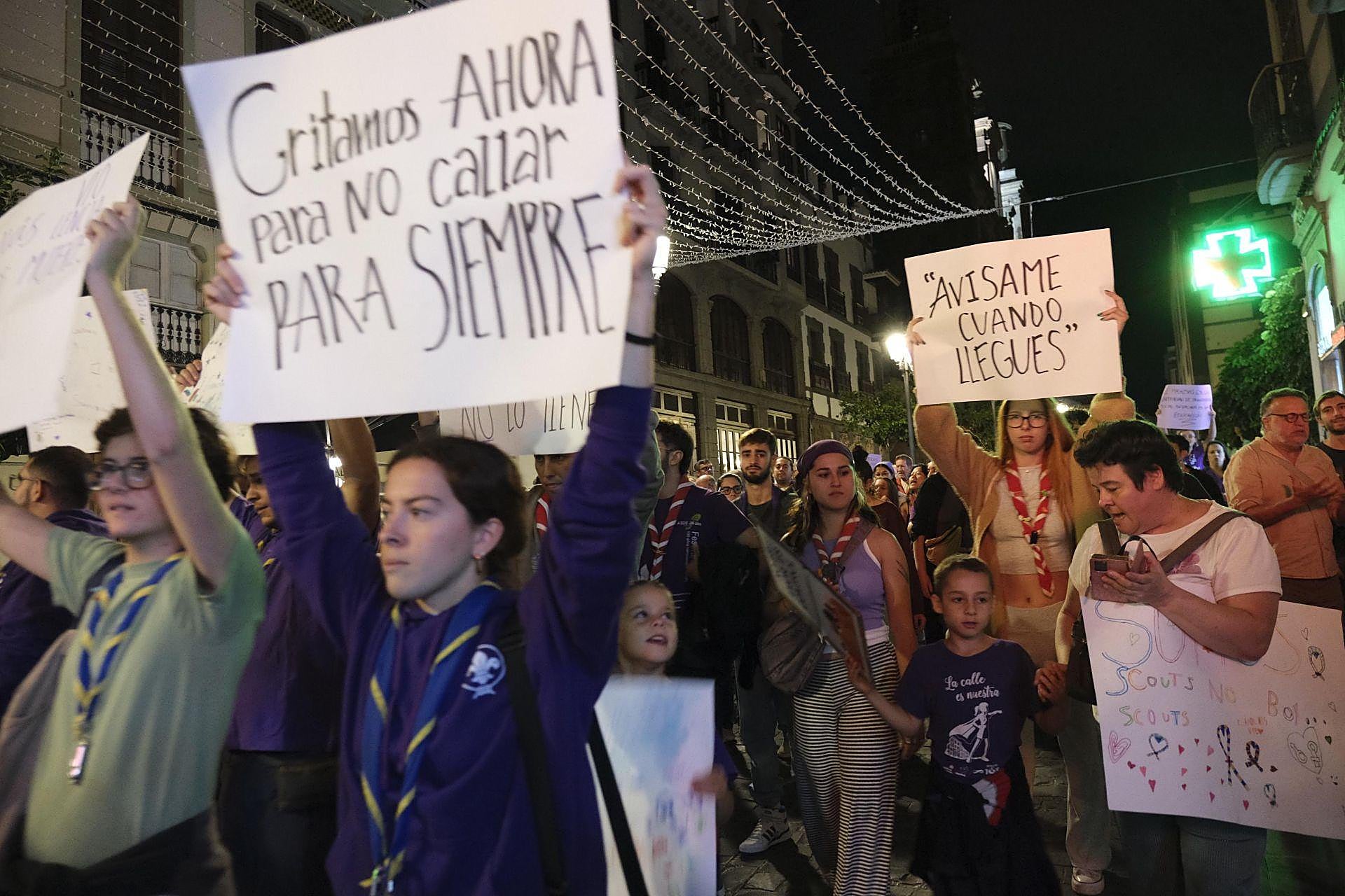 La manifestación del 25N, en imágenes