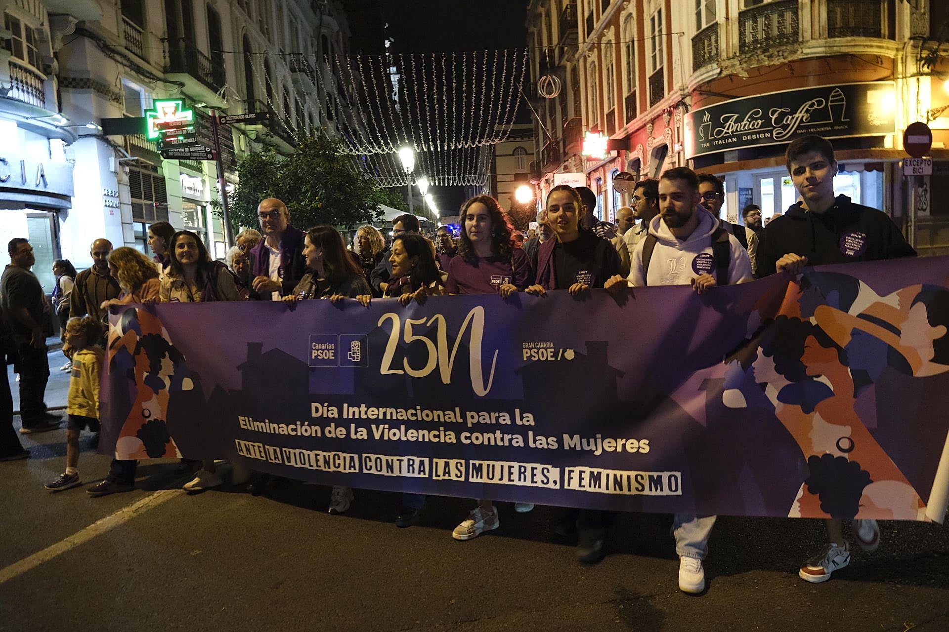La manifestación del 25N, en imágenes