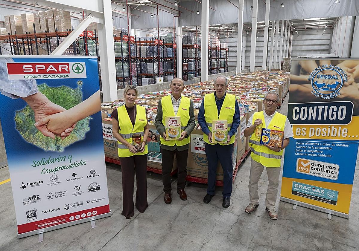 Recogida de alimentos SPAR Gran Canaria.