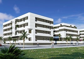 Infografía de la promoción Minova, de 106 viviendas de venta libre.