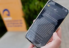 Imagen de la circular urgente que envió la gerencia en relación con la amenaza.