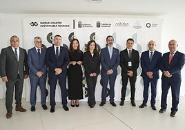 Protagonistas en Los Jameos del Agua de adopción de la Carta Mundial del Turismo Sostenible +30.