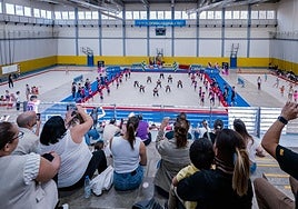 Ambientes festivo en el Pabellón del Tablero, con el judo como gran aliciente.