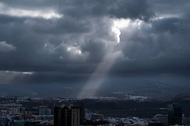 Imagen del cielo encapotado en Las Palmas de Gran Canaria.