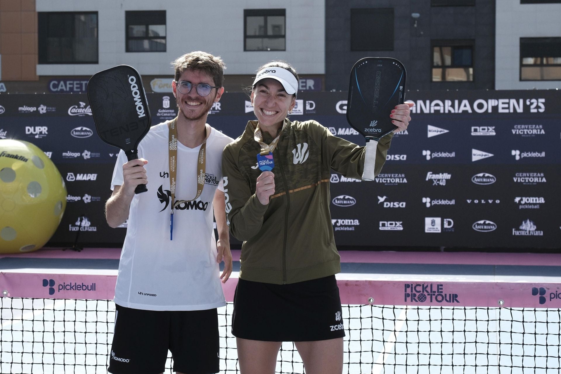 Así fue la final de dobles mixto de pickleball