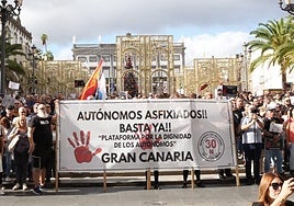La manifestación de autónomos, en imágenes
