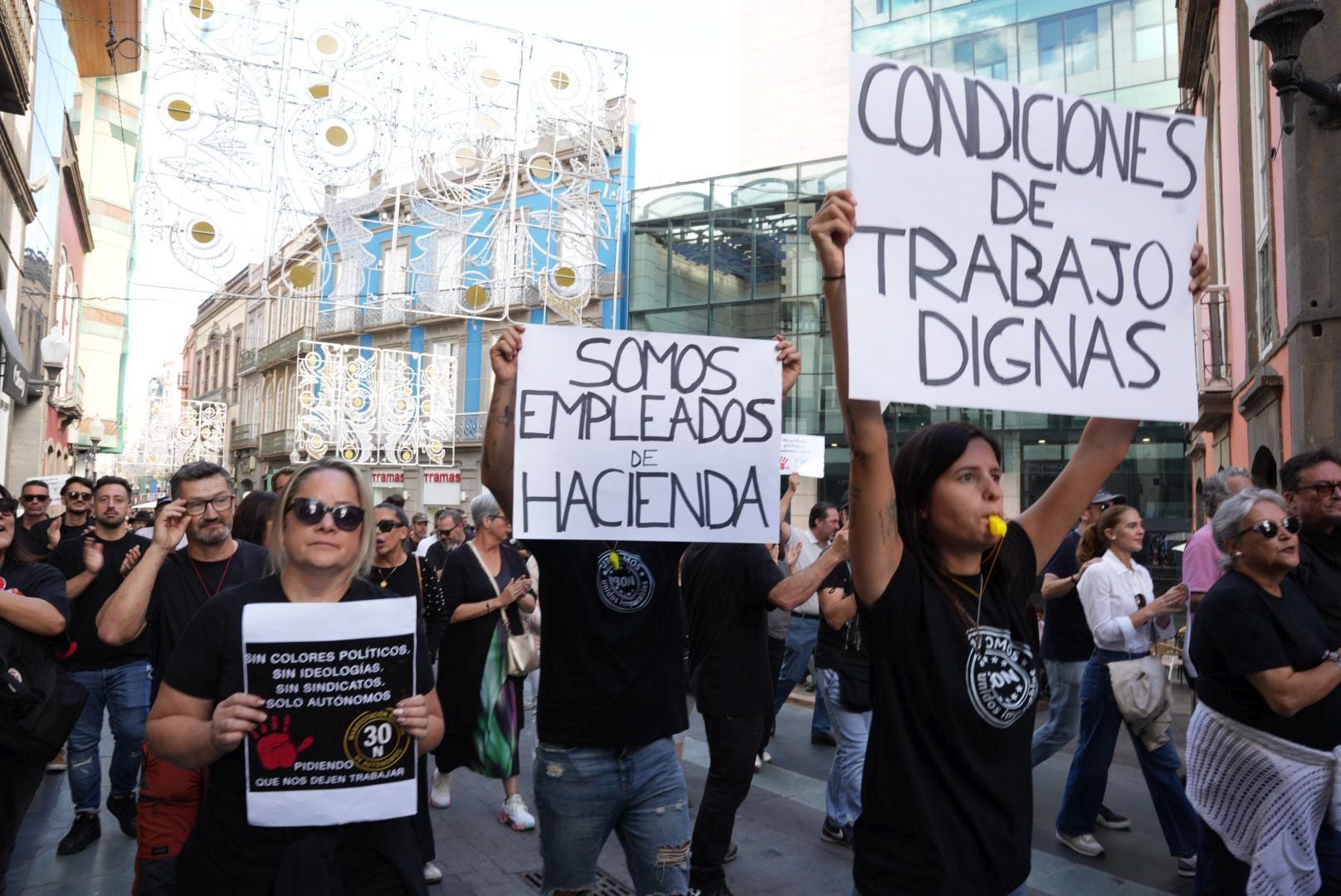 La manifestación de autónomos, en imágenes