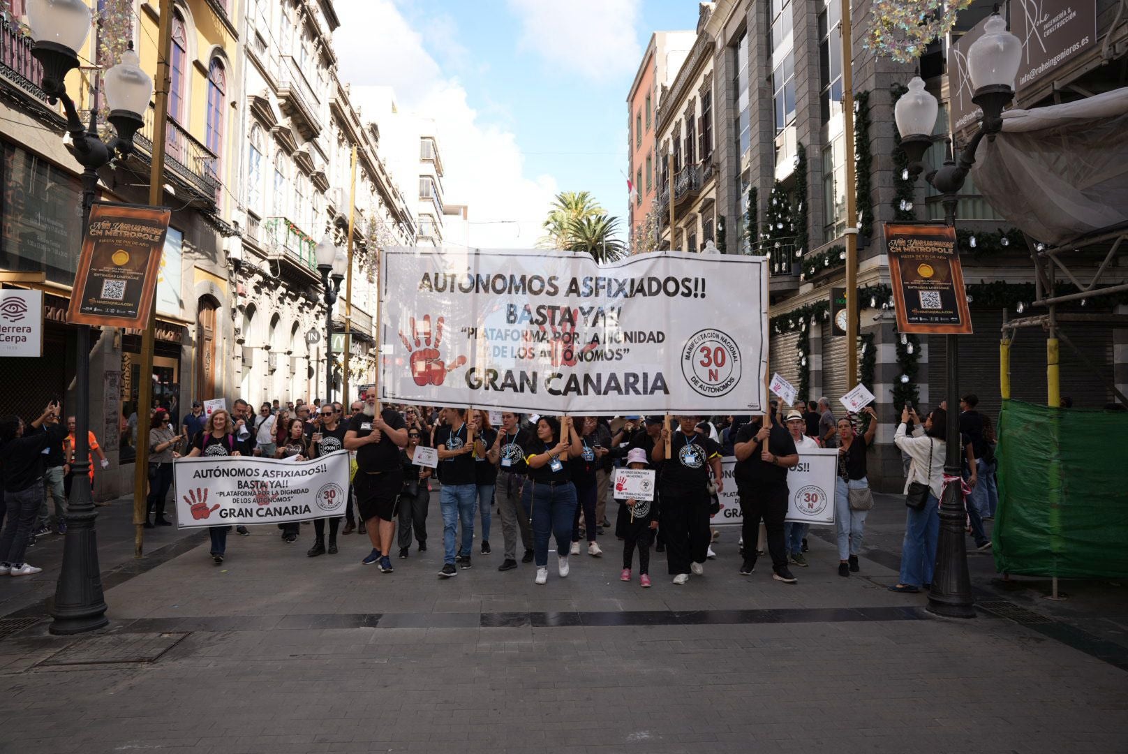 La manifestación de autónomos, en imágenes