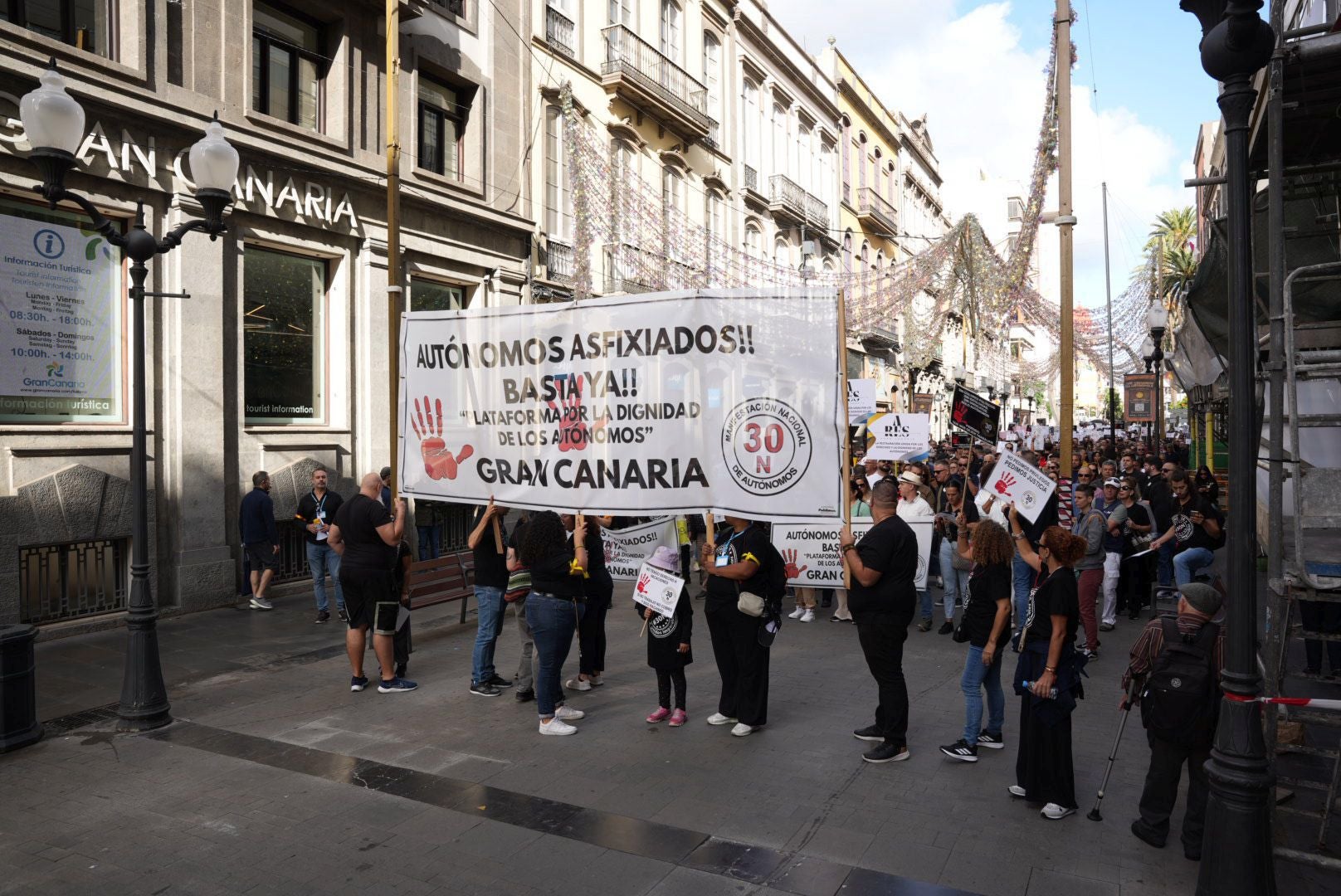 La manifestación de autónomos, en imágenes