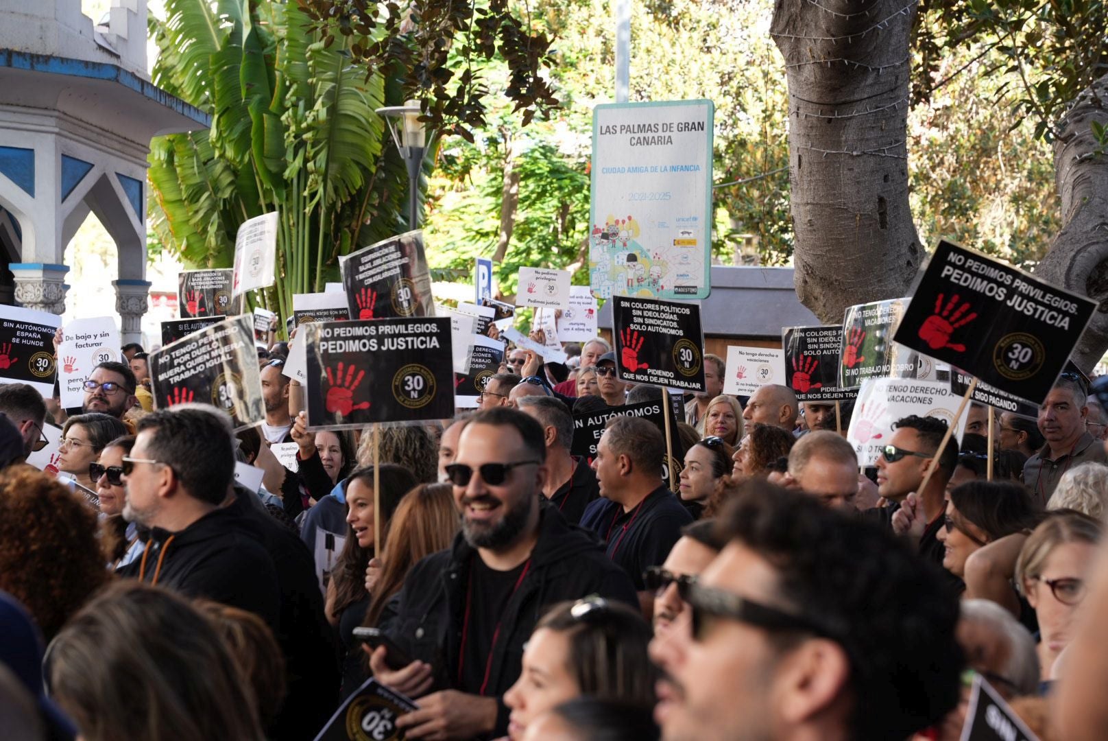 La manifestación de autónomos, en imágenes