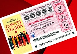 Décimo del Sorteo Extraordinario de la Constitución de Lotería Nacional 2025.