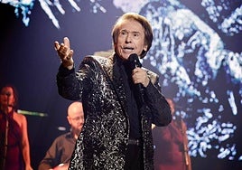 Imagen de Raphael en un concierto en Gran Canaria.