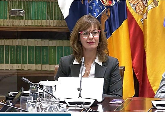 Momento de la intervención parlamentaria de Rita Mendoza.